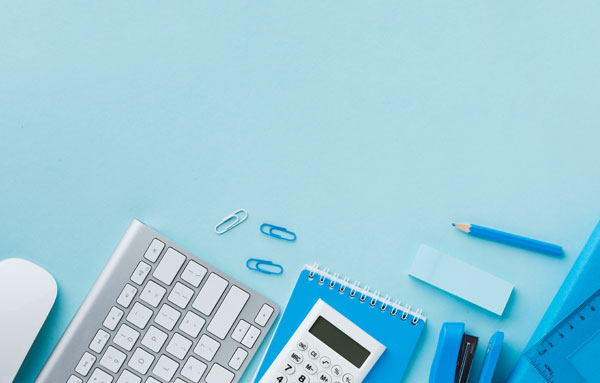 blue-office-stationary